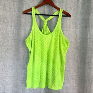 Old Navy Active Neon Green Racerback Workout Tank – Keyhole Back – Size XL